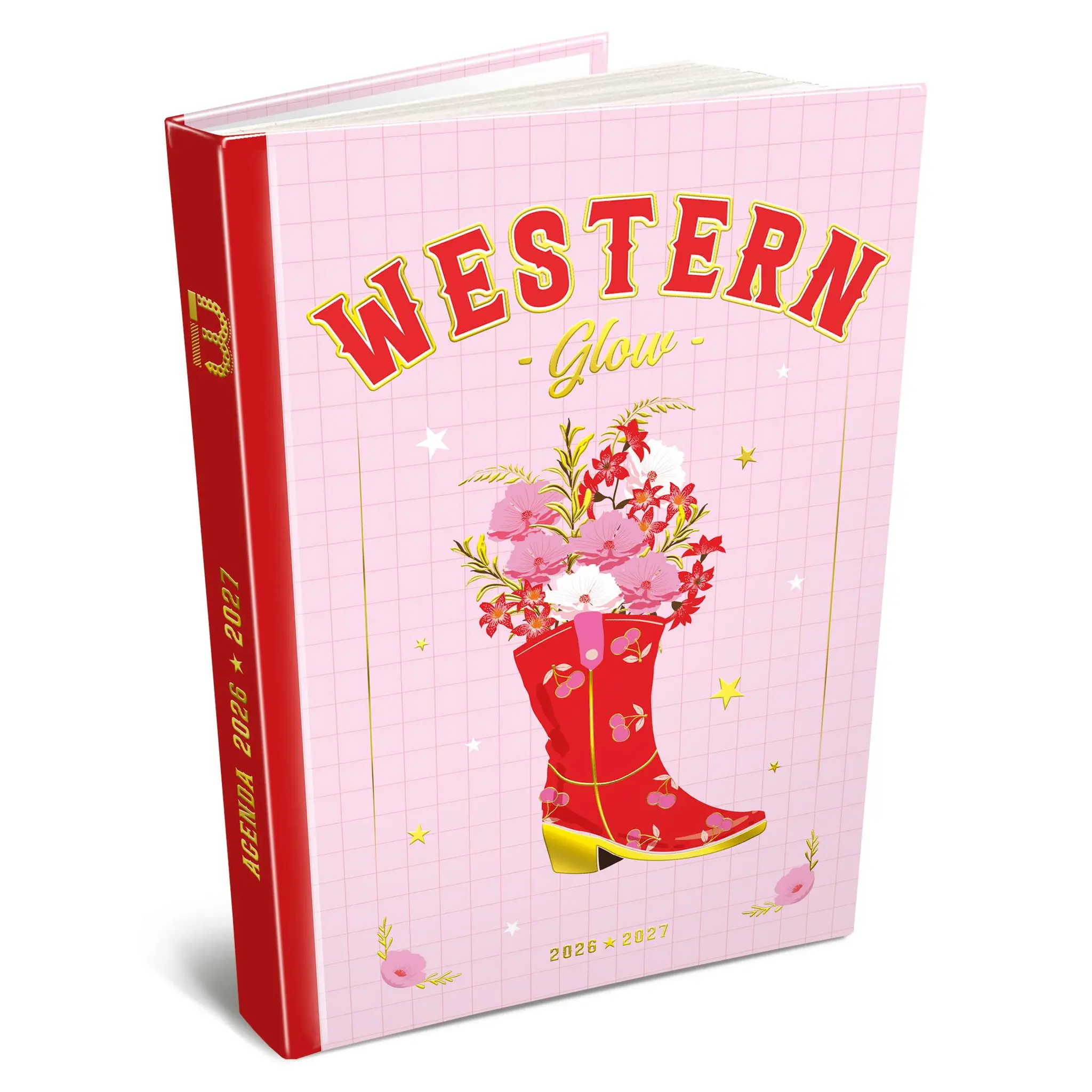 Agenda Western 12.5x17.5 - 320 pages - pelliculage mat+Dorure