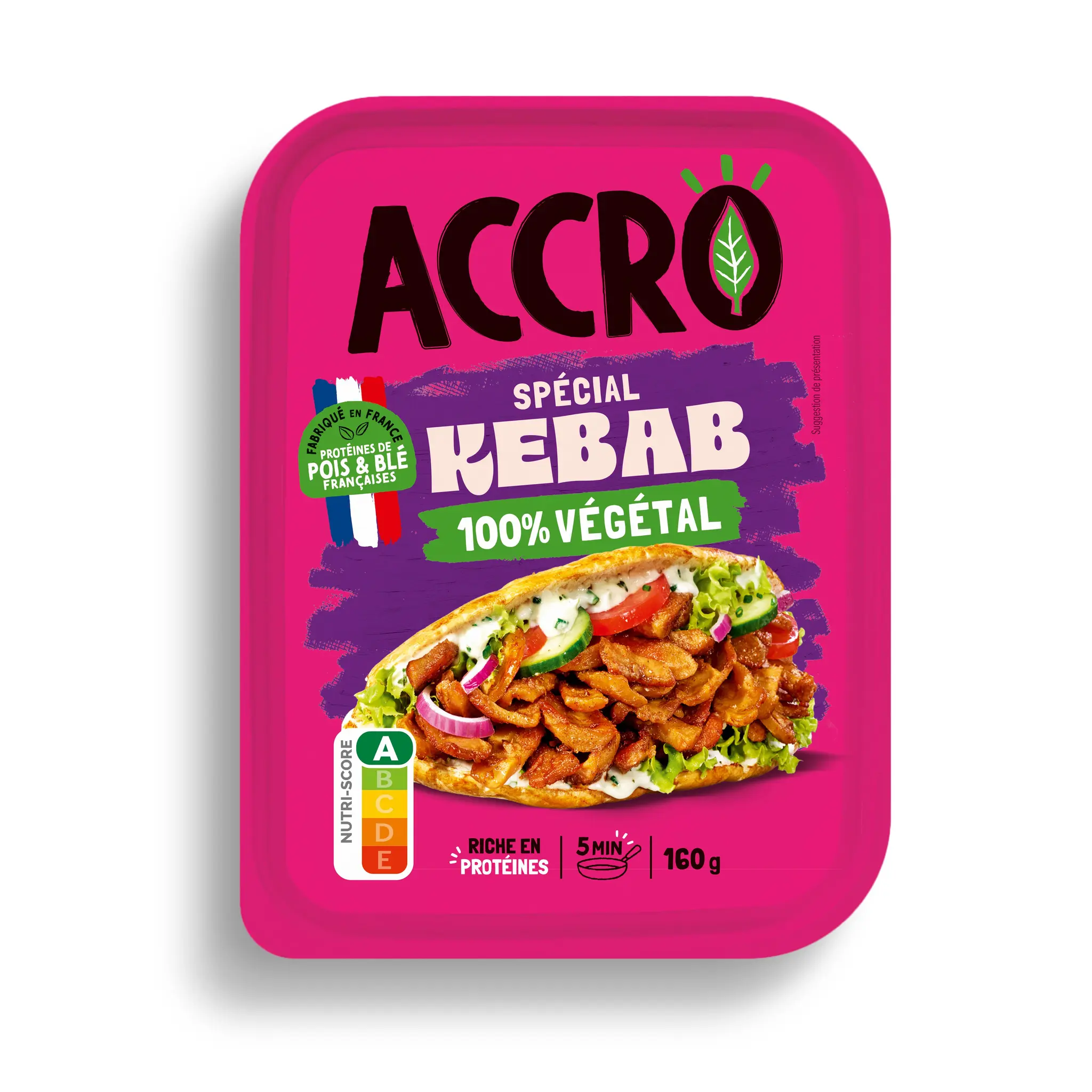 ACCRO Spécial kebab 100% végétal à griller à la poêle