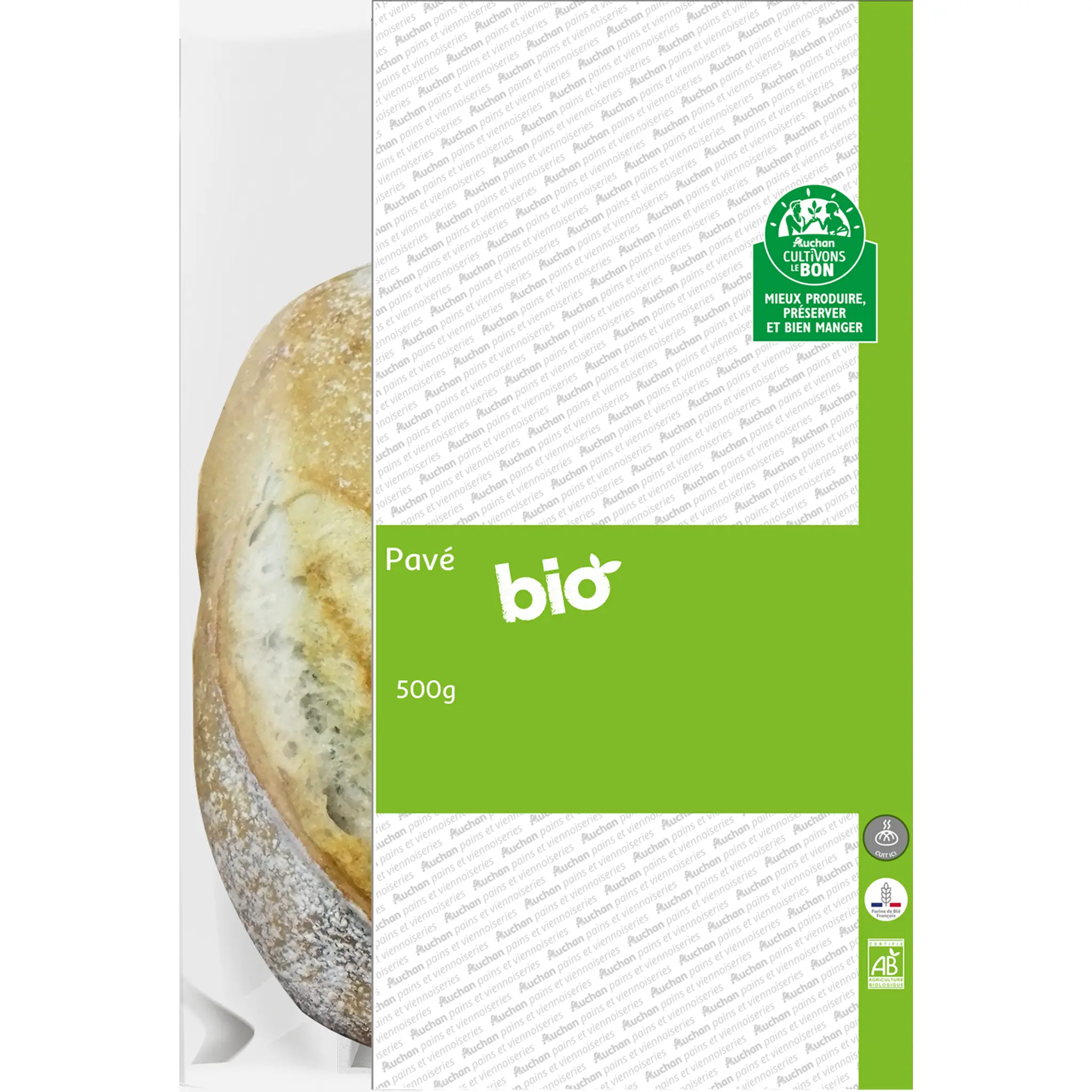 Pavé bio filière Auchan