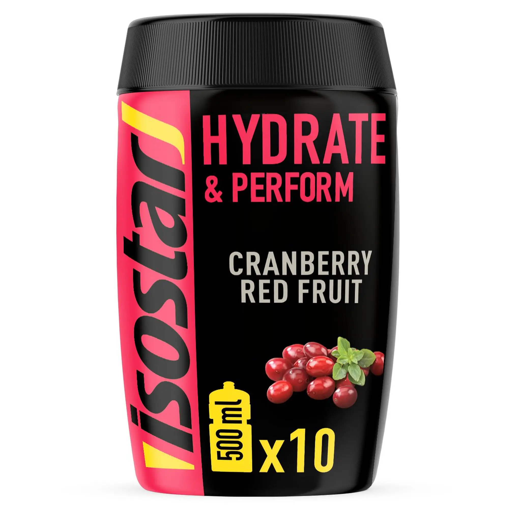 ISOSTAR Préparation en poudre Hydrate et Perform saveur cranberry
