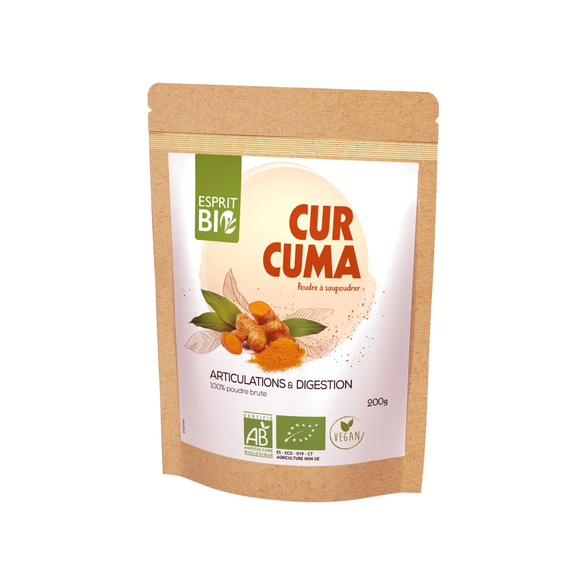 ESPRIT BIO Curcuma poudre pour les articulations