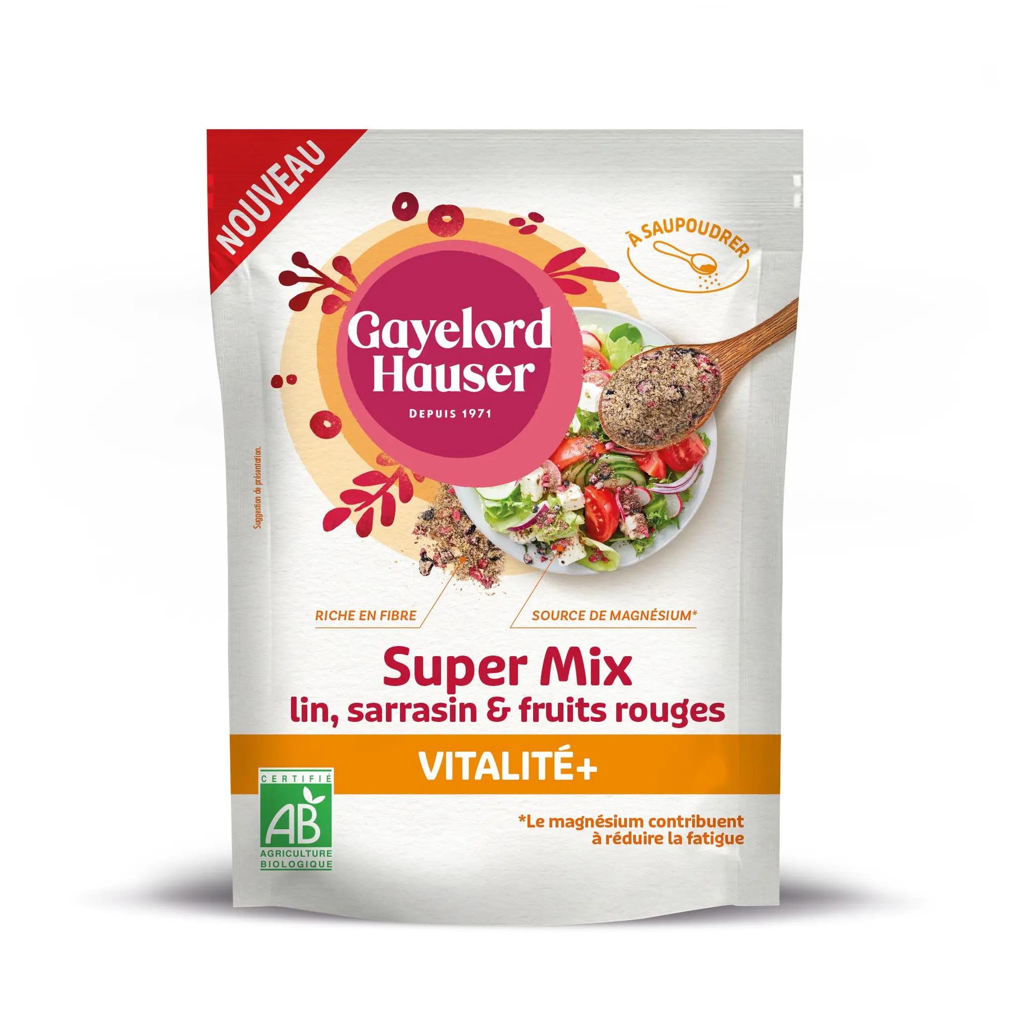 GAYELORD HAUSER Mélange Super Mix Vitalité + avec lin sarrasin et fruits rouges bio