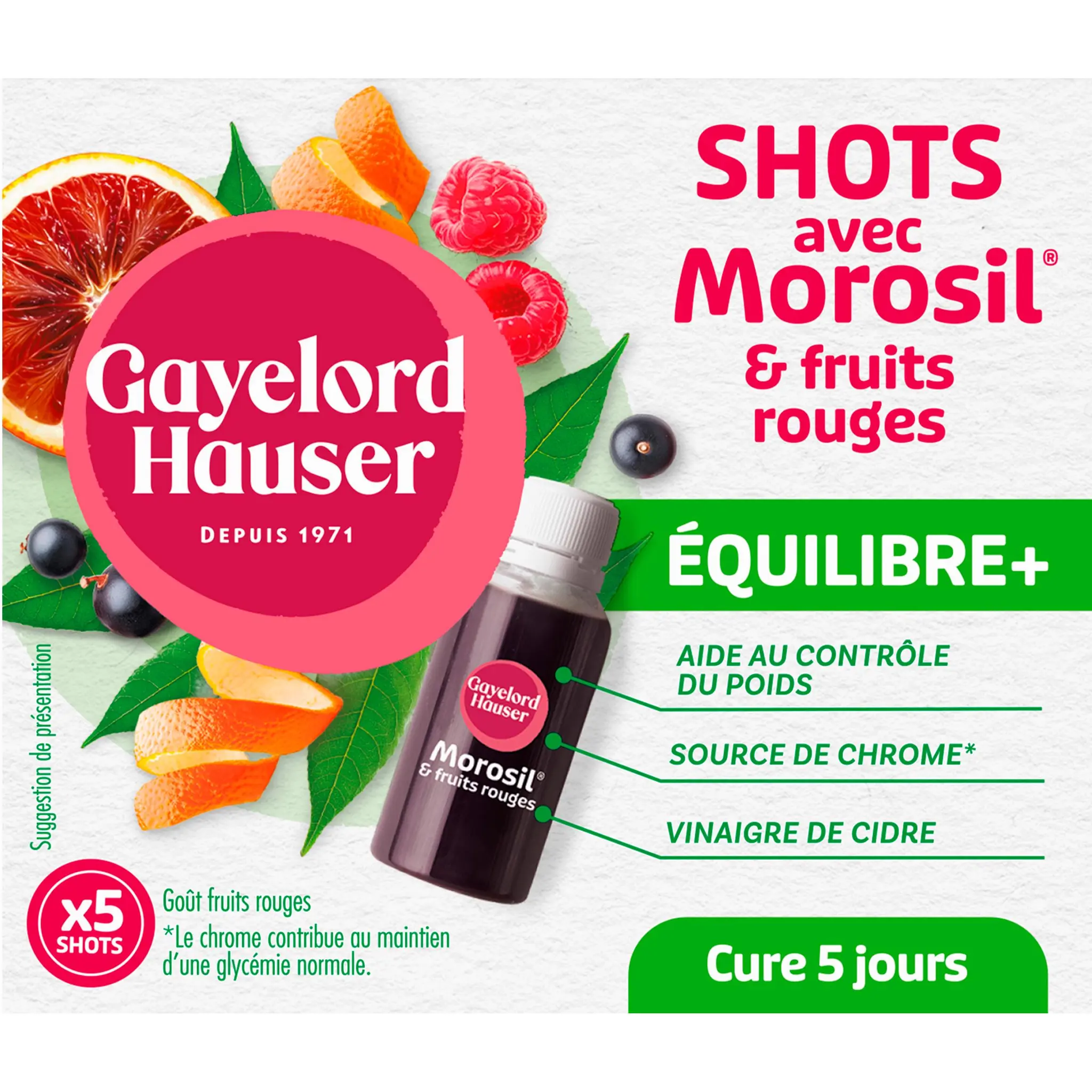 GAYELORD HAUSER Shots avec Morosil et fruits rouges Equilibre +