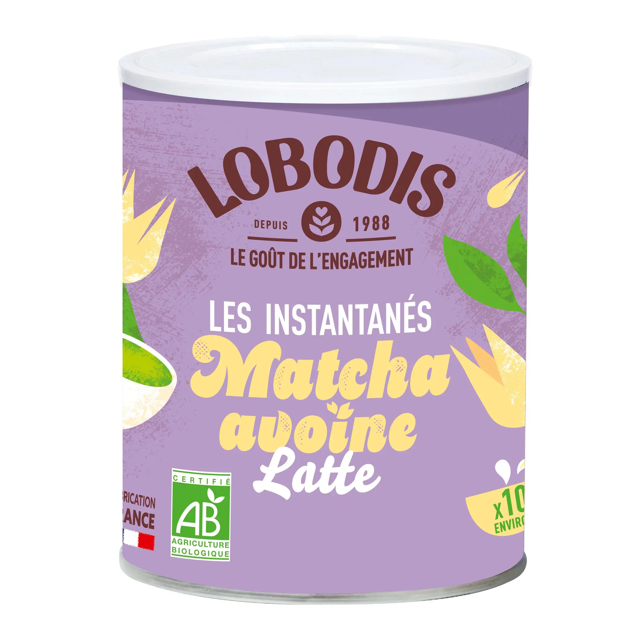 LOBODIS Les Instantanés Boisson au matcha avoine latte bio