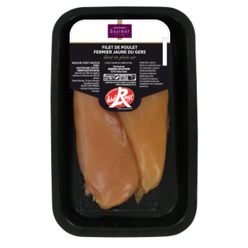 Monoprix Gourmet Filets de Poulet fermier jaune du Gers Label rouge x2 - 300g