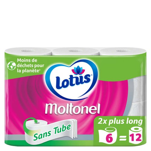 Lotus Papier Toilette Moltonel Sans Tube x6