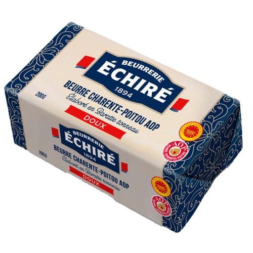 Beurrerie Echiré Plaquette de Beurre Doux AOP 200g