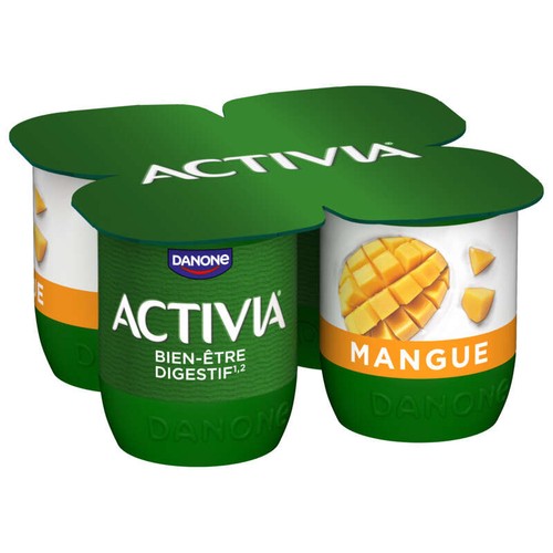 Activia Yaourt Aux Fruits Mangue Bifidus 4x125g