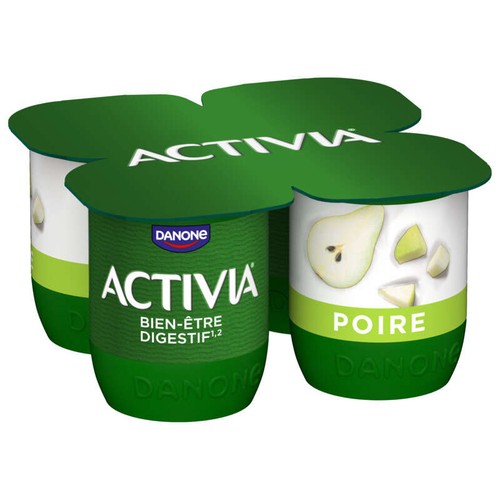 Activia Yaourt aux fruits poire bifidus 4x125g