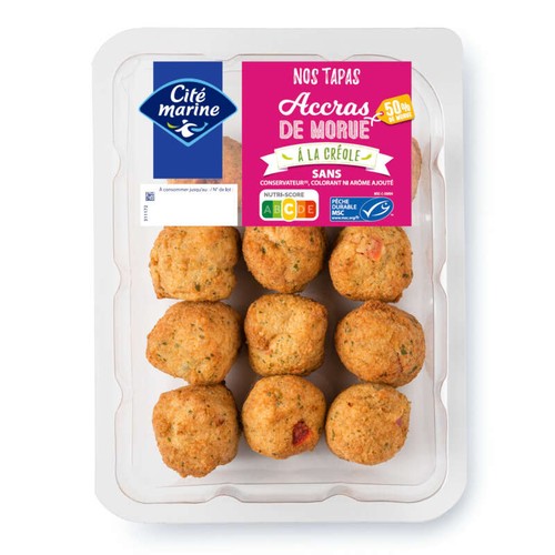 Cité Marine Accras de Morue à la Créole MSC 180g