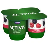 Activia Yaourt aux fruits mûre-framboise bifidus 4x125g