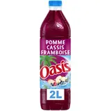 Oasis Pomme Cassis Framboise Boisson aux fruits plate la bouteille de 2L