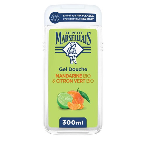 Le Petit Marseillais Gel Douche  Extra doux Mandarine citron vert 300ml