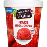 Charles & Alice Sorbet fraise plein Fruit 450ml