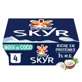 Yoplait Skyr Coco recette au yaourt riche en protéine pots 4x100g