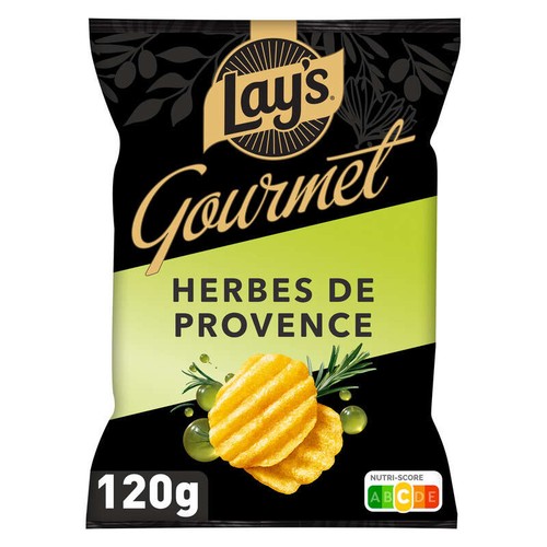 Lay's Gourmet Chips Saveur Herbes de Provence 120g