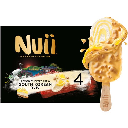 Nuii Bâtonnets Lemon Cheesecake & South Korean Yuzu x4