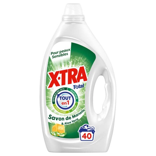 X-Tra Lessive liquide au savon de Marseille x40