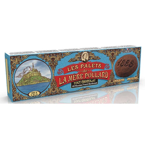 La Mère Poulard Étui Palets Tout Chocolat Gamme Collector 125g