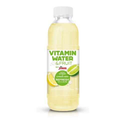 Joker Vitamin Water & Fruit Saveur Citron + Citron Vert Refresh 75cl