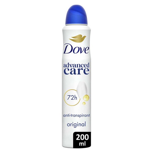 Dove Déodorant Spray Anti-Transpirant Semi-compressé Original 200ml
