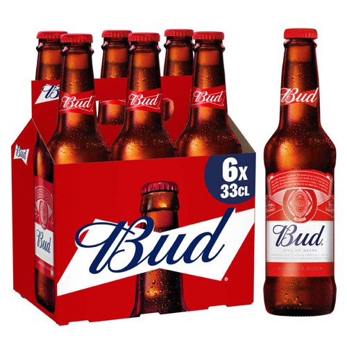 Budweiser Bière malte d'orge 6x33cl