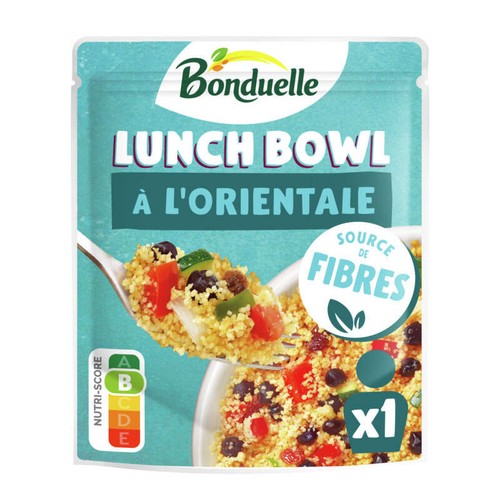 Lunch Bowl à l'Orientale couscous pois chiches noirs & légumes Cuisinés 250g