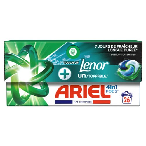 Ariel Pods + Touche of Lenor Unstoppables x26