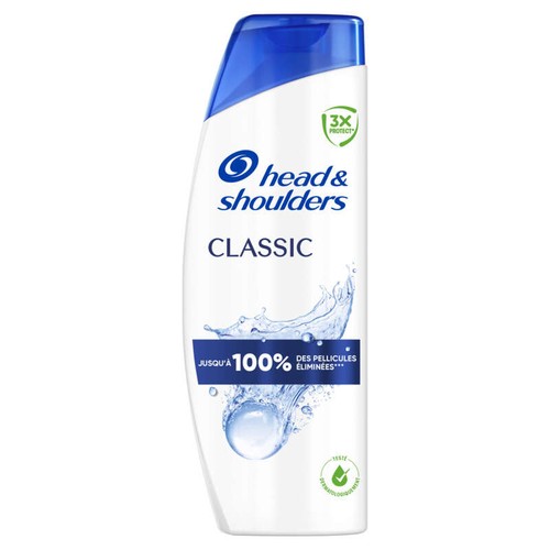 Shampooing antipelliculaire Head & Shoulders Classic 625ml. Agit contre les pellicules, le sébum et les démangeaisons