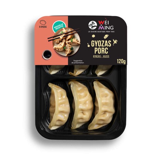 Wei Ming Gyozas Porc x6 120g