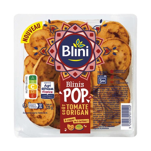 Blini, Blinis pop tomate origan Agriéthique 125g