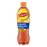 Lipton Ice Tea Thé Glacé Pétillant Saveur Orange 1,25L