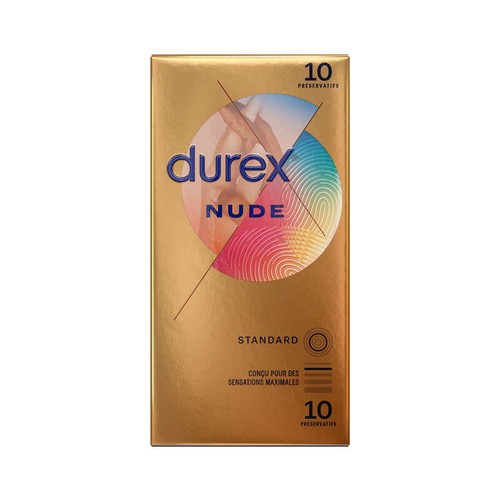 Durex Préservatifs Nude Ultra Fins Peau contre Peau x10