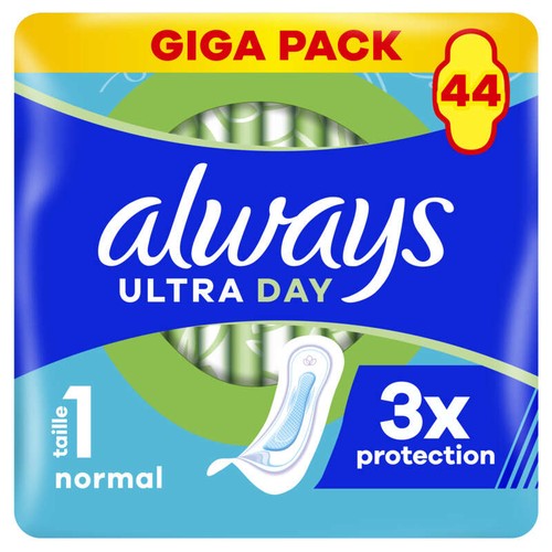 Always Ultra Jour Serviettes Menstruelles Normal Taille 1 x44