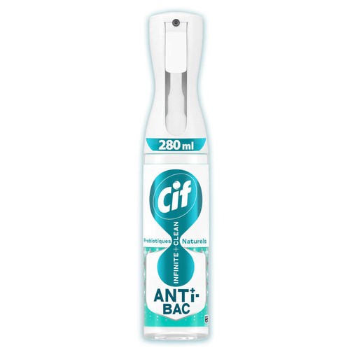 Cif spray antibactérien nettoyant multi surface 280ml