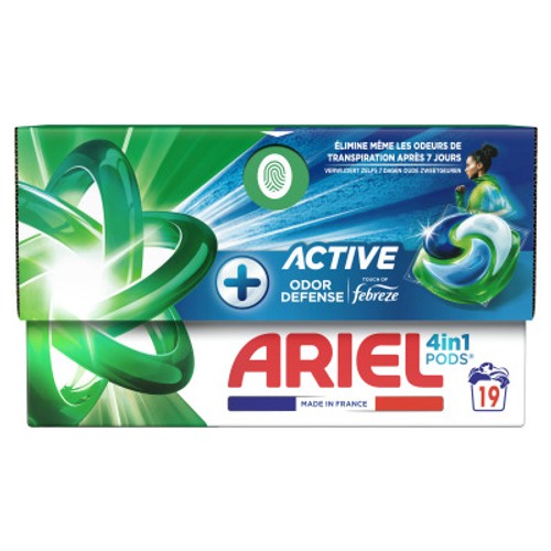 Ariel Pods 4en1 +Active *19 Lavages 404g