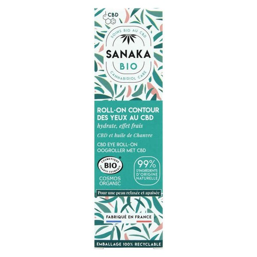 [Para] Sanaka Roll'On Contour des Yeux CBD & Chanvre Bio 15ml