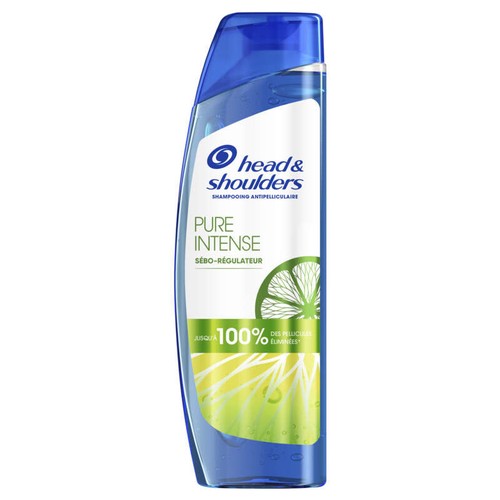 Head & Shoulders Pure Intense Shampooing Antipelliculaire Sébo-Régulateur 250ml