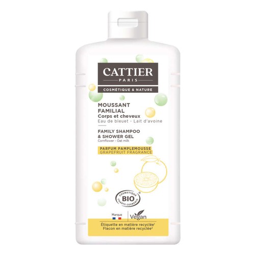 [Par Naturalia]  Cattier moussant douche au lactoserum 500ml