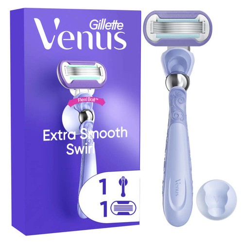 Gillette Venus Rasoir Extra Smooth Swirl avec Recharge une Lame
