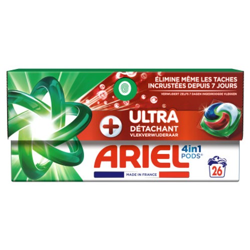 Ariel Pods+Ultra détachant 4en1 x26