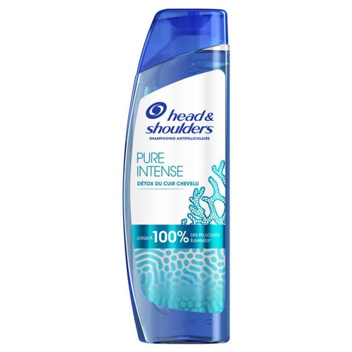 Head & Shoulders Pure Intense Détox Du Cuir Chevelu Shampooing Antipelliculaire 250ml