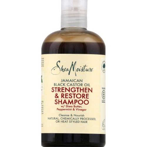 Shea Moisture Shampoing Fortifiant Huile de Ricin Jamaïcane 384ml