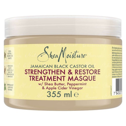 Shea Moisture masque cheveux femme huile de ricin noir de jamaïque 355ml