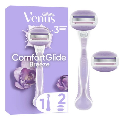 Gillette Rasoir Breeze Venus ComfortGlide avec Recharge 2 Lames