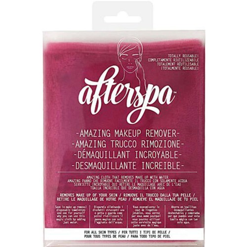Afterspa serviette démaquillante réutilisable rose x1
