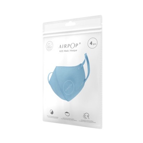[Para] Airpop Masque enfant Bleu jetable x4