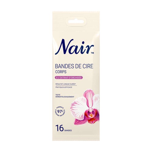 Nair Bandes de Cire Corps & Jambes à l’Extrait d’Orchidée x16