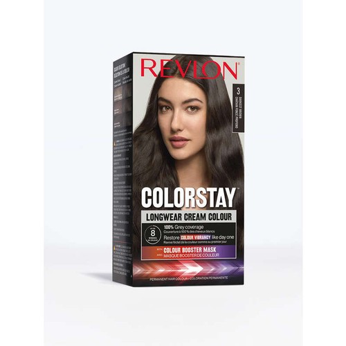 Revlon Colorstay couleur crème longue tenue 3 châtain fonce profond