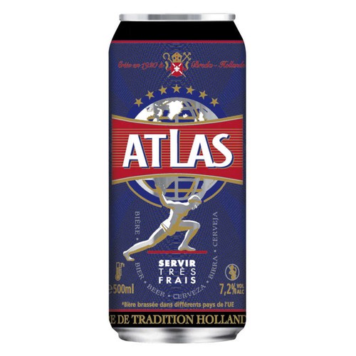 Atlas Bière Blonde en canette 50cl